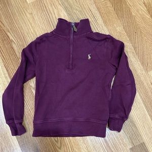 Polo by Ralph Lauren maroon quarter zip size 4T